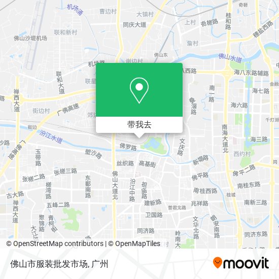 佛山市服装批发市场地图