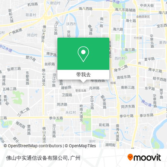 佛山中实通信设备有限公司地图