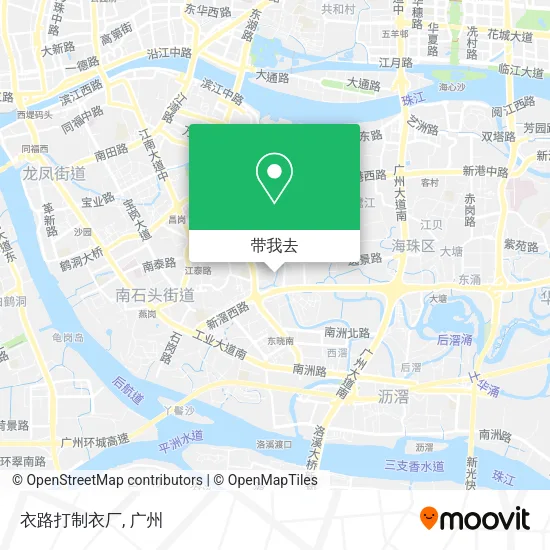 衣路打制衣厂地图