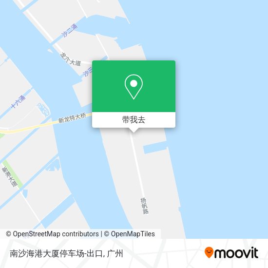 南沙海港大厦停车场-出口地图