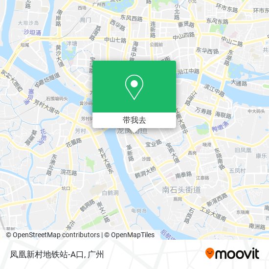 凤凰新村地铁站-A口地图