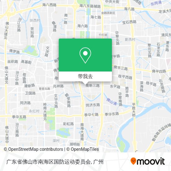 广东省佛山市南海区国防运动委员会地图
