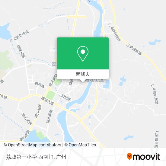 荔城第一小学-西南门地图