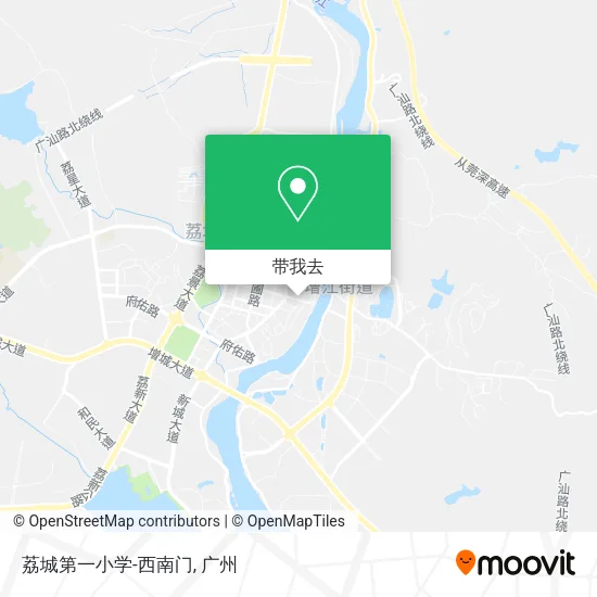 荔城第一小学-西南门地图