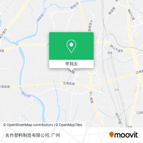 名作塑料制造有限公司地图