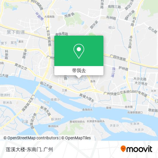 莲溪大楼-东南门地图
