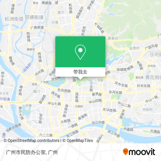 广州市民防办公室地图