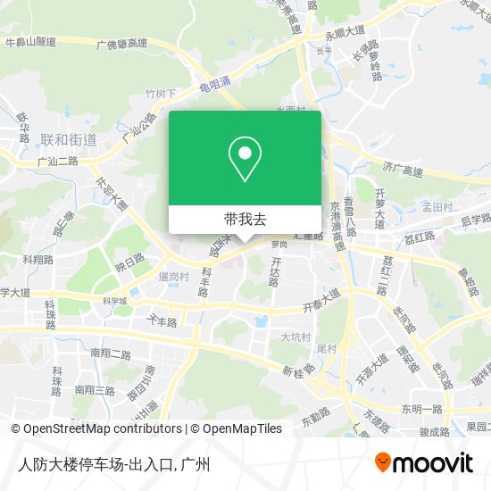 人防大楼停车场-出入口地图