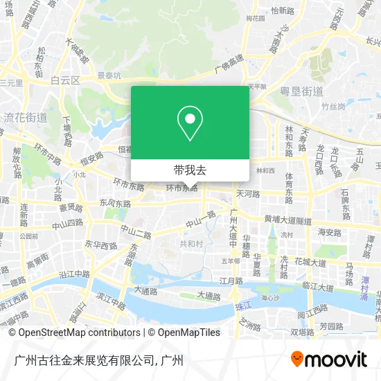 广州古往金来展览有限公司地图