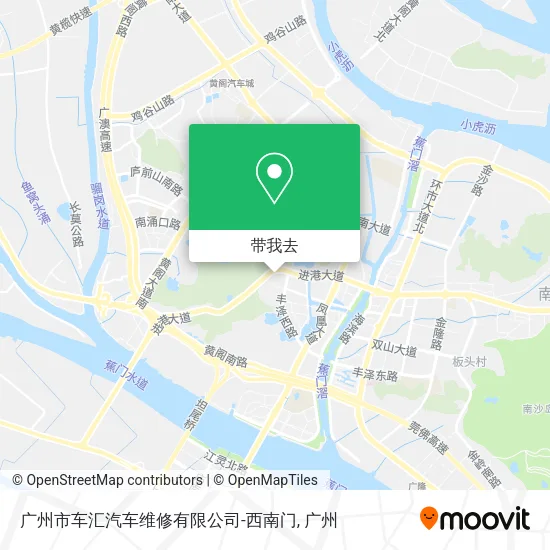 广州市车汇汽车维修有限公司-西南门地图