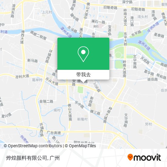 烨煌颜料有限公司地图