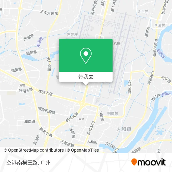 空港南横三路地图
