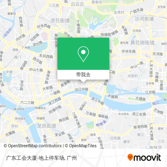 广东工会大厦-地上停车场地图