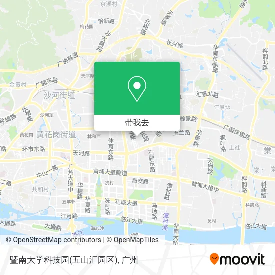 暨南大学科技园(五山汇园区)地图