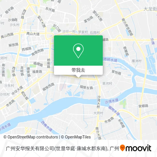 广州安华报关有限公司(世显华庭·康城水郡东南)地图