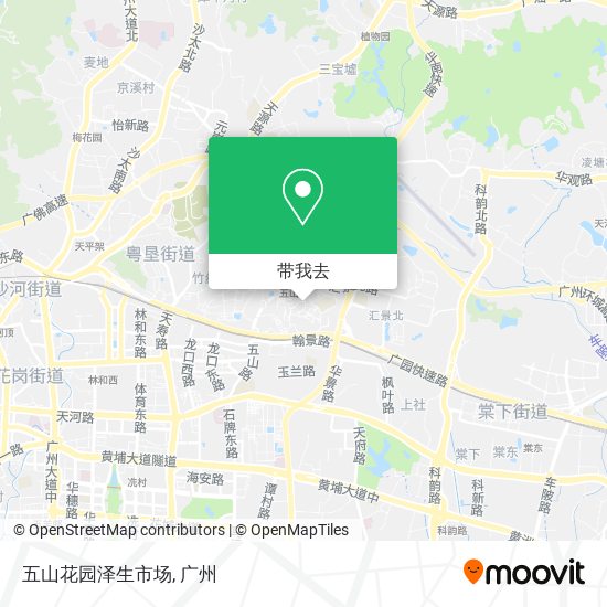五山花园泽生市场地图