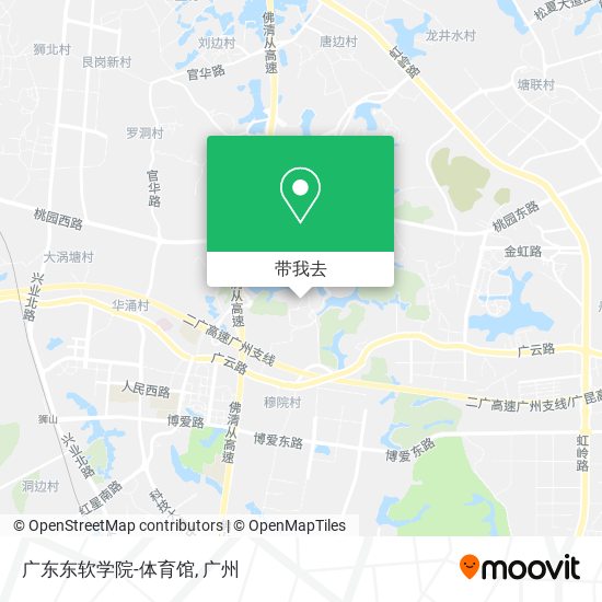 广东东软学院-体育馆地图