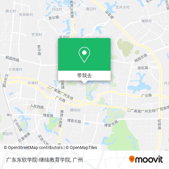 广东东软学院-继续教育学院地图