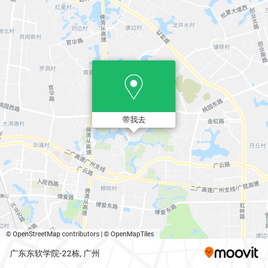 广东东软学院-22栋地图