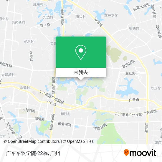 广东东软学院-22栋地图