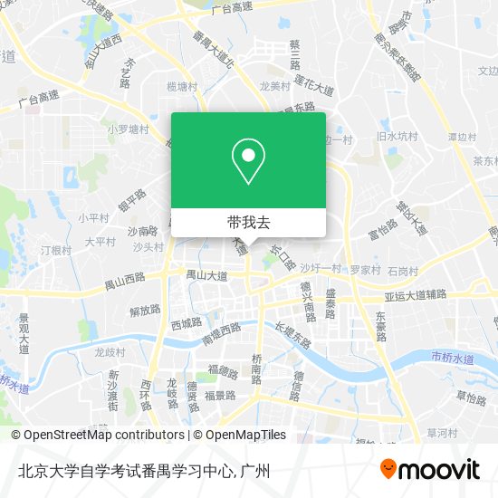 北京大学自学考试番禺学习中心地图