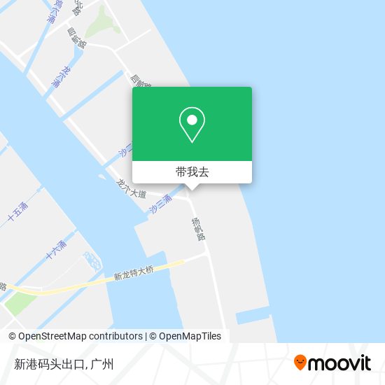 新港码头出口地图