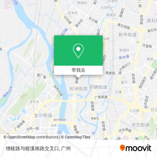 增槎路与槎溪南路交叉口地图
