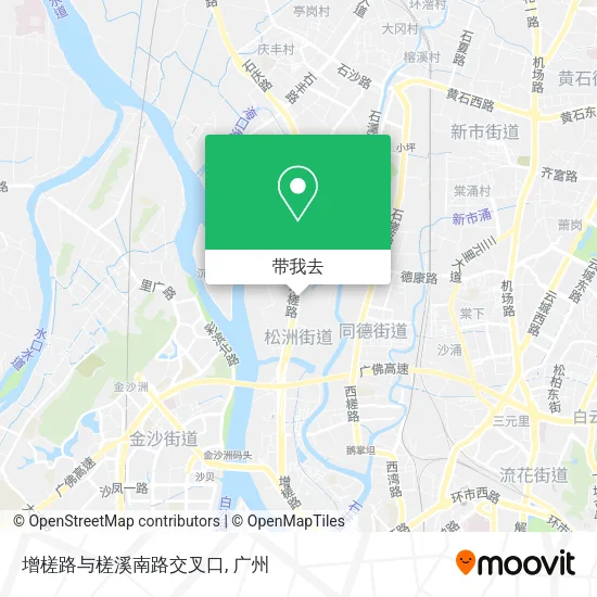 增槎路与槎溪南路交叉口地图