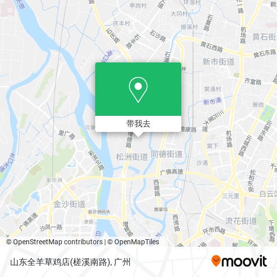 山东全羊草鸡店(槎溪南路)地图