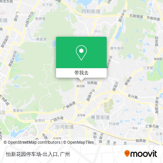 怡新花园停车场-出入口地图