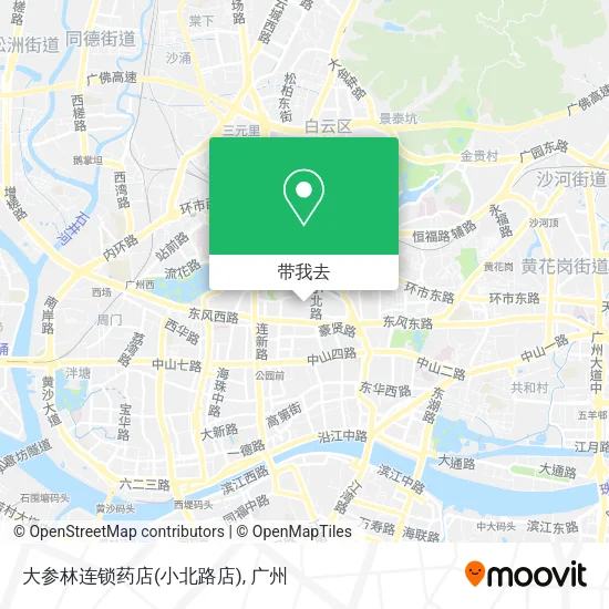 大参林连锁药店(小北路店)地图