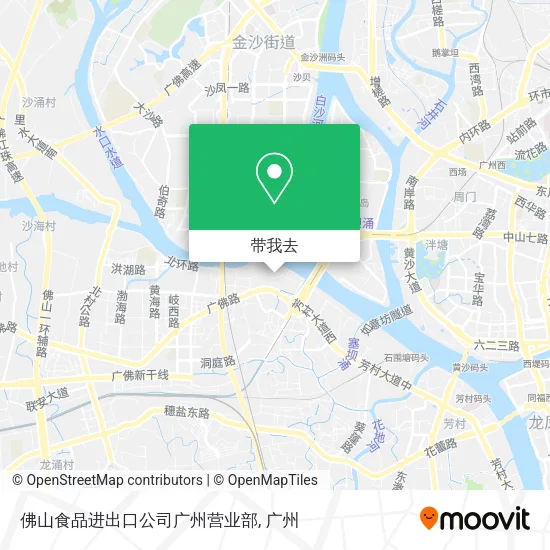 佛山食品进出口公司广州营业部地图