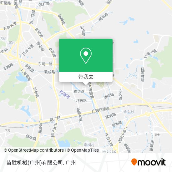 苗胜机械(广州)有限公司地图