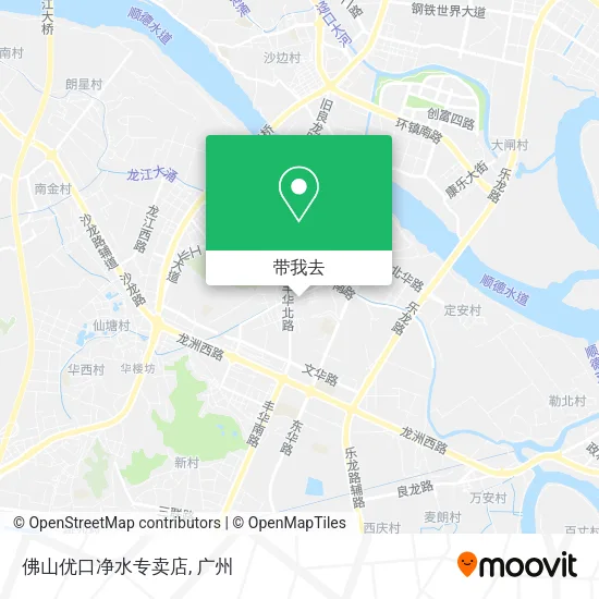 佛山优口净水专卖店地图