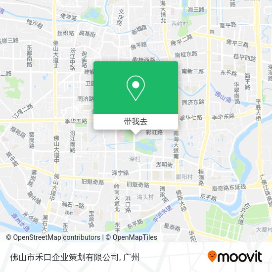 佛山市禾口企业策划有限公司地图