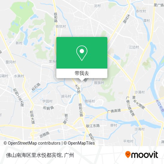 佛山南海区里水悦都宾馆地图