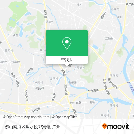 佛山南海区里水悦都宾馆地图