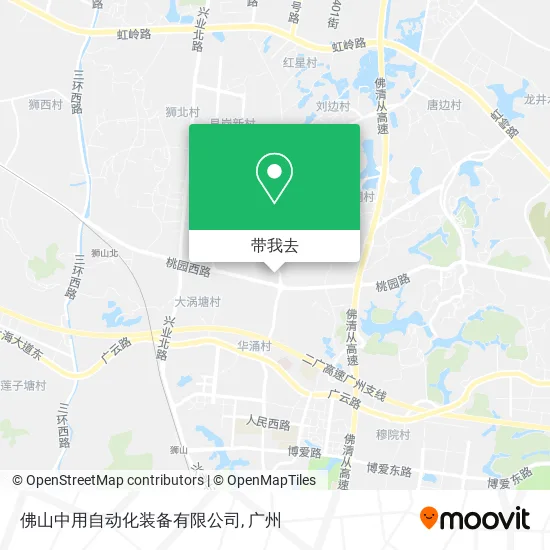 佛山中用自动化装备有限公司地图