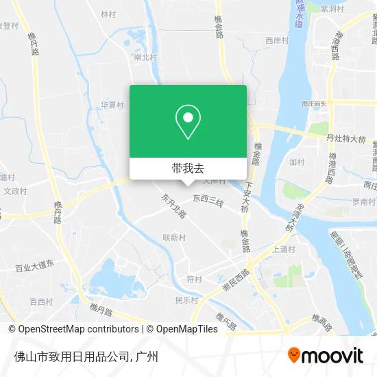 佛山市致用日用品公司地图