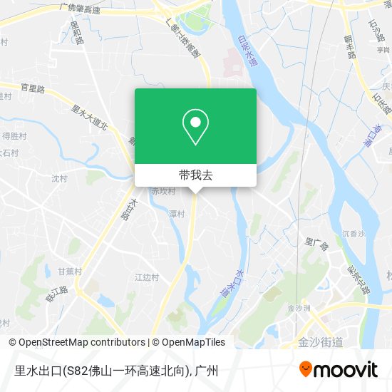 里水出口(S82佛山一环高速北向)地图