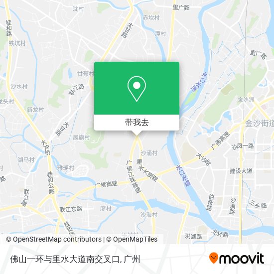 佛山一环与里水大道南交叉口地图