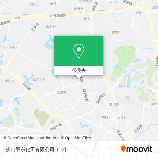 佛山甲东化工有限公司地图