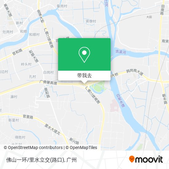 佛山一环/里水立交(路口)地图