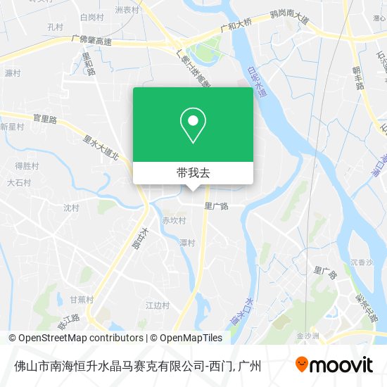 佛山市南海恒升水晶马赛克有限公司-西门地图