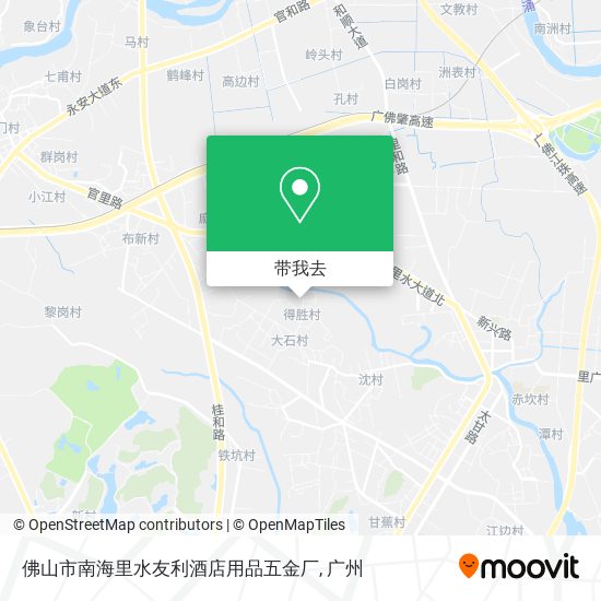佛山市南海里水友利酒店用品五金厂地图
