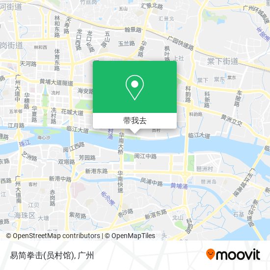 易简拳击(员村馆)地图