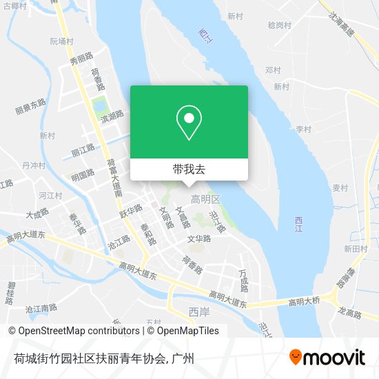 荷城街竹园社区扶丽青年协会地图