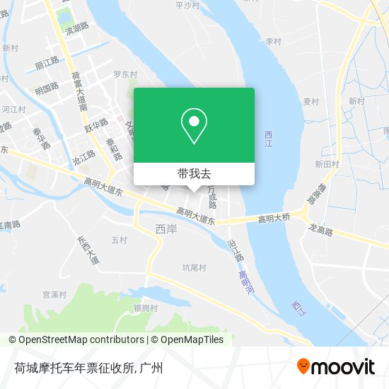 荷城摩托车年票征收所地图