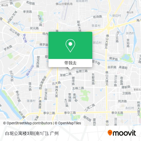 白坭公寓楼3期(南1门)地图