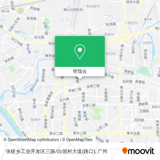 张槎乡工业开发区三路/白坭村大道(路口)地图